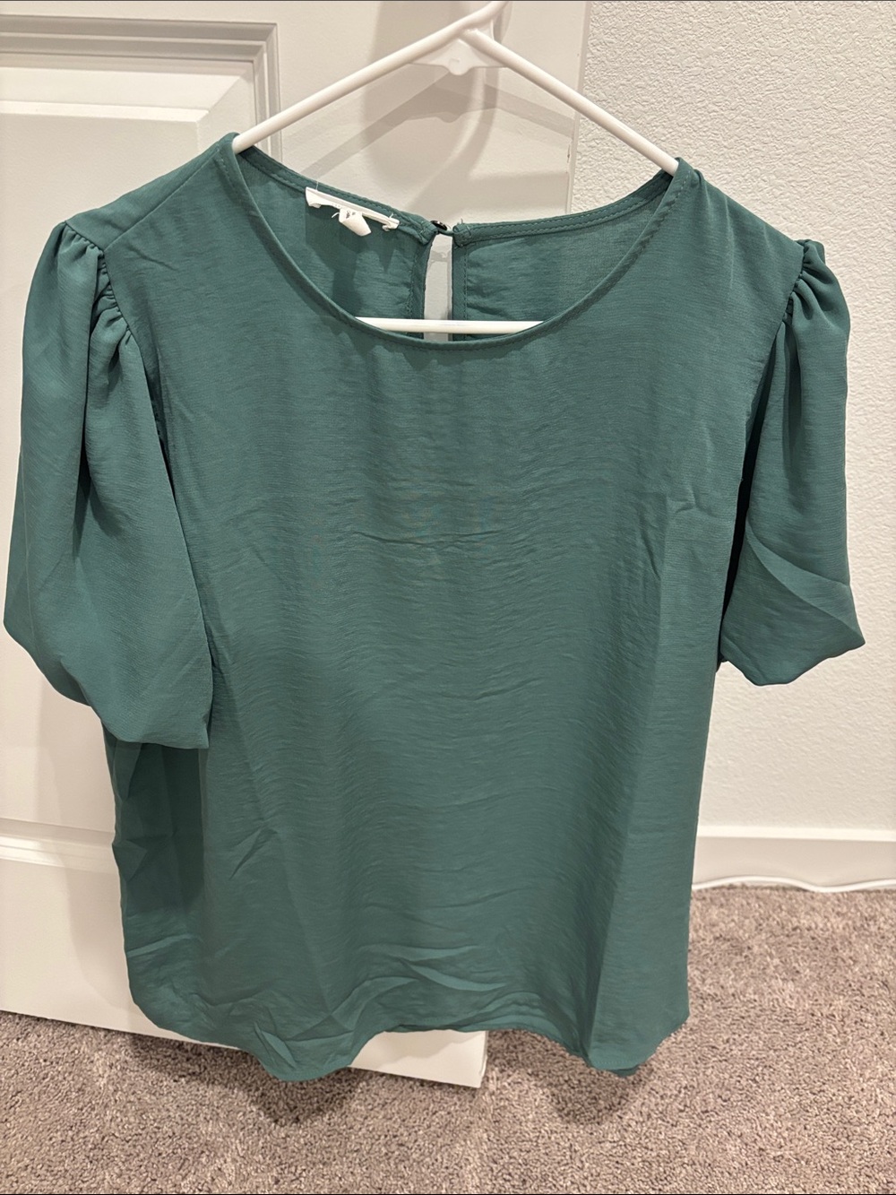 Maurices Women's Puff Sleeve Blouse in Teal